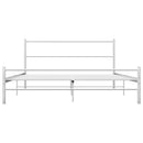 sengestel 140 x 200 cm metal hvid