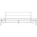 sengestel 160 x 200 cm metal hvid