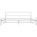 sengestel 160 x 200 cm metal hvid
