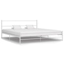 sengestel 180 x 200 cm metal hvid