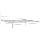 sengestel 180 x 200 cm metal hvid