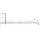 sengestel 180 x 200 cm metal hvid
