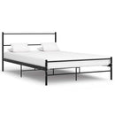 sengestel 160 x 200 cm metal sort