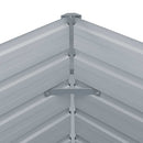hævet plantekasse 160 x 80 x 45 cm galvaniseret stål brun