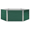 højbed 129x129x45 galvaniseret stål grøn