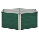 højbed 129x129x45 galvaniseret stål grøn