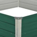 højbed 129x129x45 galvaniseret stål grøn