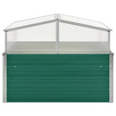 drivhus 100 x 100 x 77 cm galvaniseret stål grøn