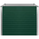 hævet havekasse 100 x 100 x 77 galvaniseret stål grøn