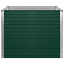hævet havekasse 100 x 100 x 77 galvaniseret stål grøn