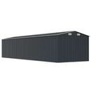 haveskur 257x997x178 cm galvaniseret stål antracitgrå