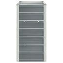 høj plantekasse 240x40x77 cm galvaniseret stål grå