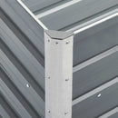 høj plantekasse 240x40x77 cm galvaniseret stål grå