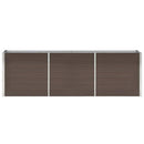 forhøjet plantekasse 240x40x77 cm galvaniseret stål brun