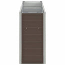 forhøjet plantekasse 240x40x77 cm galvaniseret stål brun
