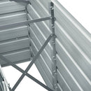 forhøjet plantekasse 240x40x77 cm galvaniseret stål brun