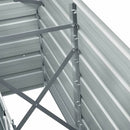 forhøjet plantekasse 240x40x77 cm galvaniseret stål antracitgrå