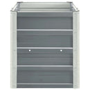 forhøjet plantekasse 240x40x45 cm galvaniseret stål grå