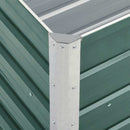 forhøjet plantekasse 240x40x45 cm galvaniseret stål grøn