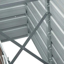 forhøjet plantekasse 240x40x45 cm galvaniseret stål brun