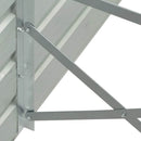 forhøjet plantekasse 320x40x45 cm galvaniseret stål grå