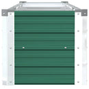 forhøjet plantekasse 320x40x45 cm galvaniseret stål grøn