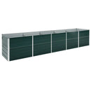 forhøjet plantekasse 400x80x45 cm galvaniseret stål grøn