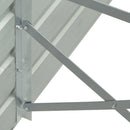 forhøjet plantekasse 400x80x45 cm galvaniseret stål grøn