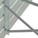 forhøjet plantekasse 400x80x77 cm galvaniseret stål antracitgrå