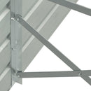 forhøjet plantekasse 480x80x77 cm galvaniseret stål grøn