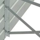 hævet plantekasse 600x80x45 cm galvaniseret stål grå