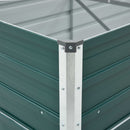 hævet plantekasse 600x80x45 cm galvaniseret stål grøn
