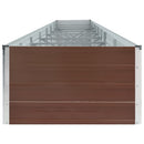 plantekasse 600x80x45 cm galvaniseret stål brun