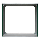 brændeskur 172 x 91 x 154 cm galvaniseret stål grøn