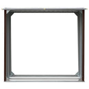 brændeskur 172 x 91 x 154 cm galvaniseret stål brun