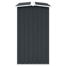 brændeskur 172 x 91 x 154 cm galvaniseret stål antracitgrå