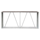 brændeskur til haven 330x84x152 cm galvaniseret stål brun