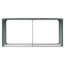 brændeskur til haven 330 x 92 x 153 cm galvaniseret stål grøn