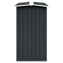 brændeskur 330 x 92 x 153 cm galvaniseret stål antracitgrå
