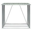 brændeskur til haven galvaniseret stål 163x83x154 cm grøn