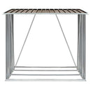 brændeskur til haven 163x83x154 cm galvaniseret stål brun