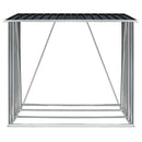 brændeskur til haven 163x83x154 cm galvaniseret stål antracitgrå