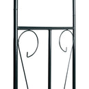 havebue 142x37x275 cm jern mørkegrøn