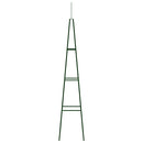 stativer til klatreplanter 2 stk. 35x35x195 cm jern mørkegrøn