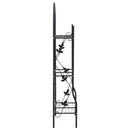 plantestativ med 3 hylder 52x28x128 cm jern sort