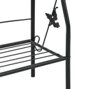 plantestativ med 3 hylder 52x28x128 cm jern sort