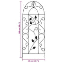 plantestativer 3 stk. 40x100 cm jern sort