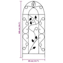 plantestativer 3 stk. 40x100 cm jern sort