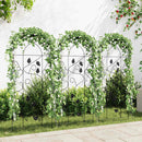plantestativer 3 stk. 40x100 cm jern sort