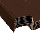 Tagpanel 12 pcs Brun 129 x 45 cm Galvaniseret stål